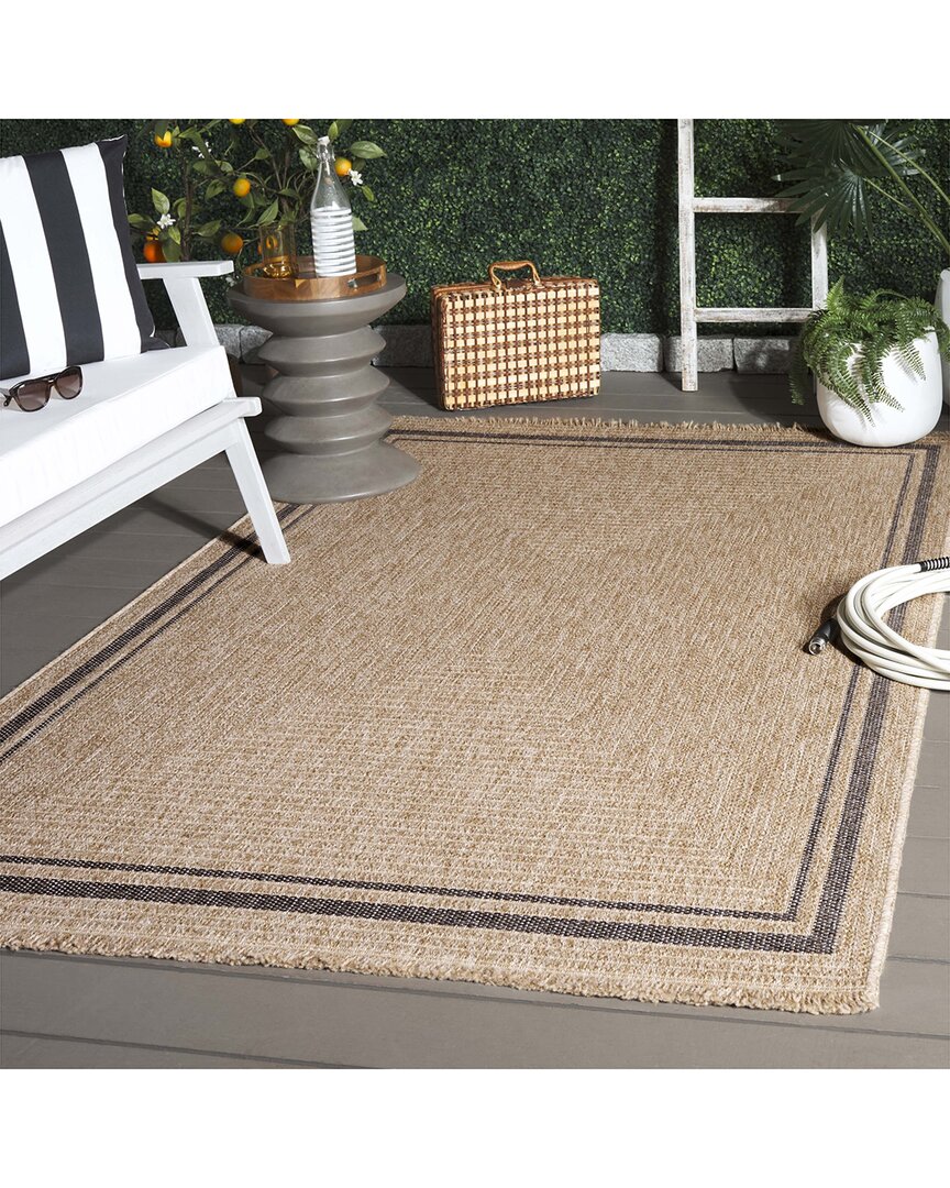 Safavieh Retreat Olera Power-loomed Indoor/outdoor Rug In Brown