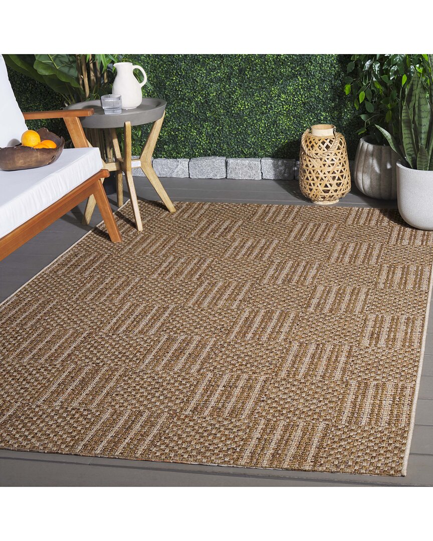 Safavieh Sisal All-weather Nuvet Power-loomed Indoor/outdoor Rug In Brown