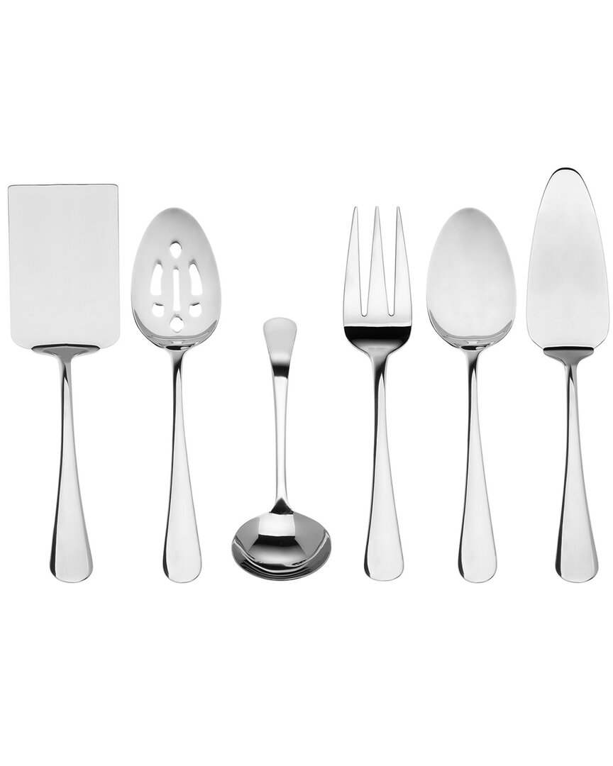 Godinger First Class 18/10 Stainless Steel 6pc Hostess Serving Set In Silver