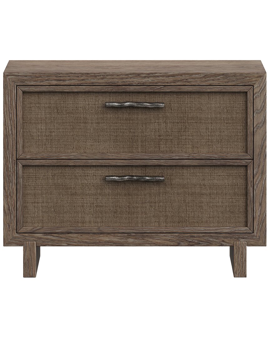 BERNHARDT BERNHARDT CASA PAROS NIGHTSTAND WITH WOVEN DRAWER