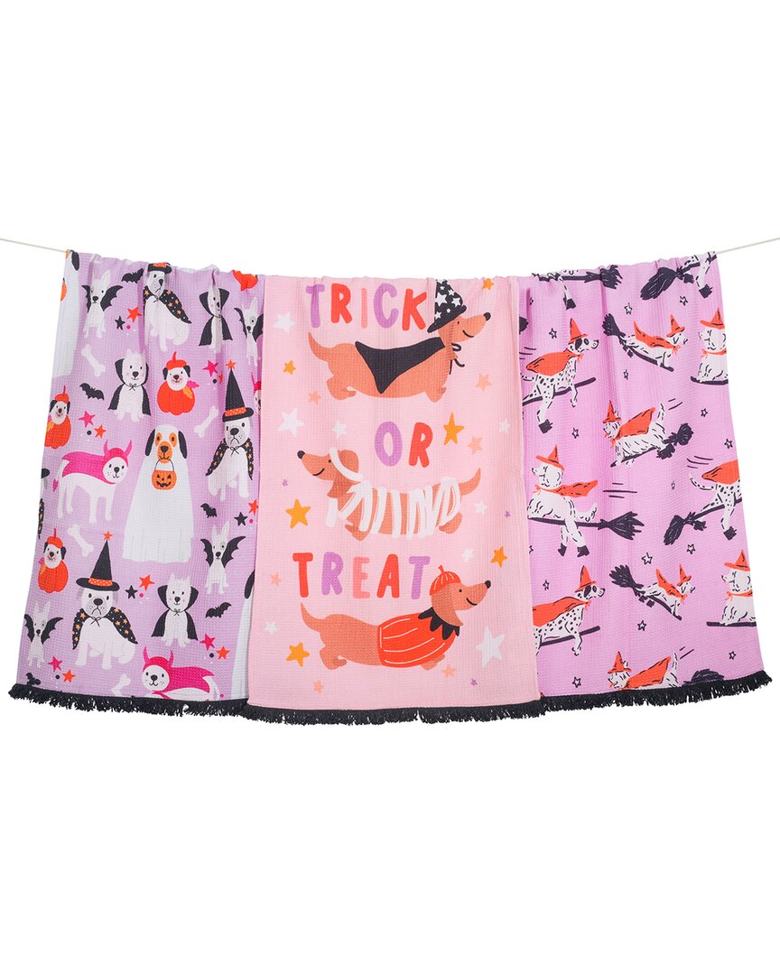 Tiramisu Trick Or Treat Dog Costume Towel Set In Pink
