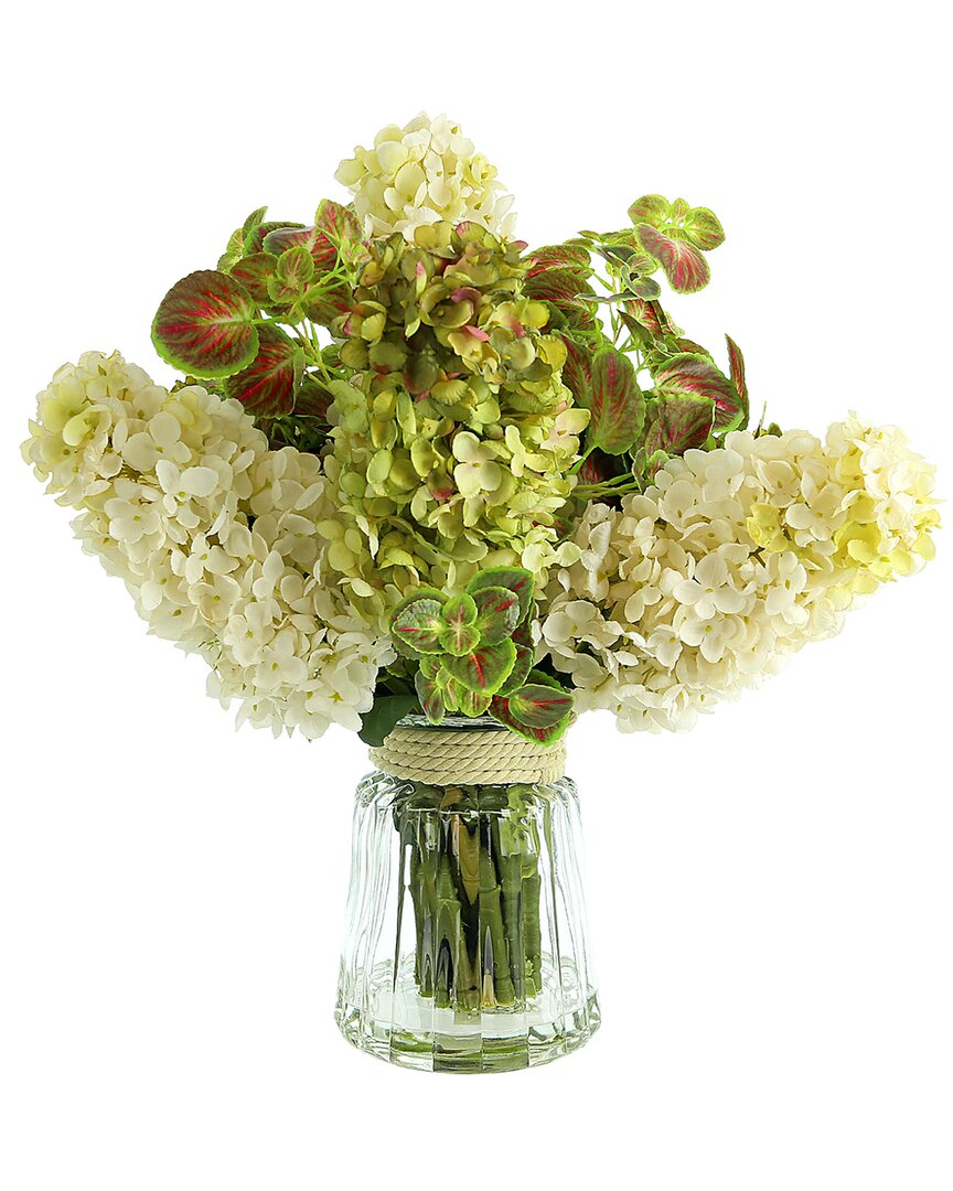 Creative Displays Green & White Cone Hydrangea Flower Arrangement