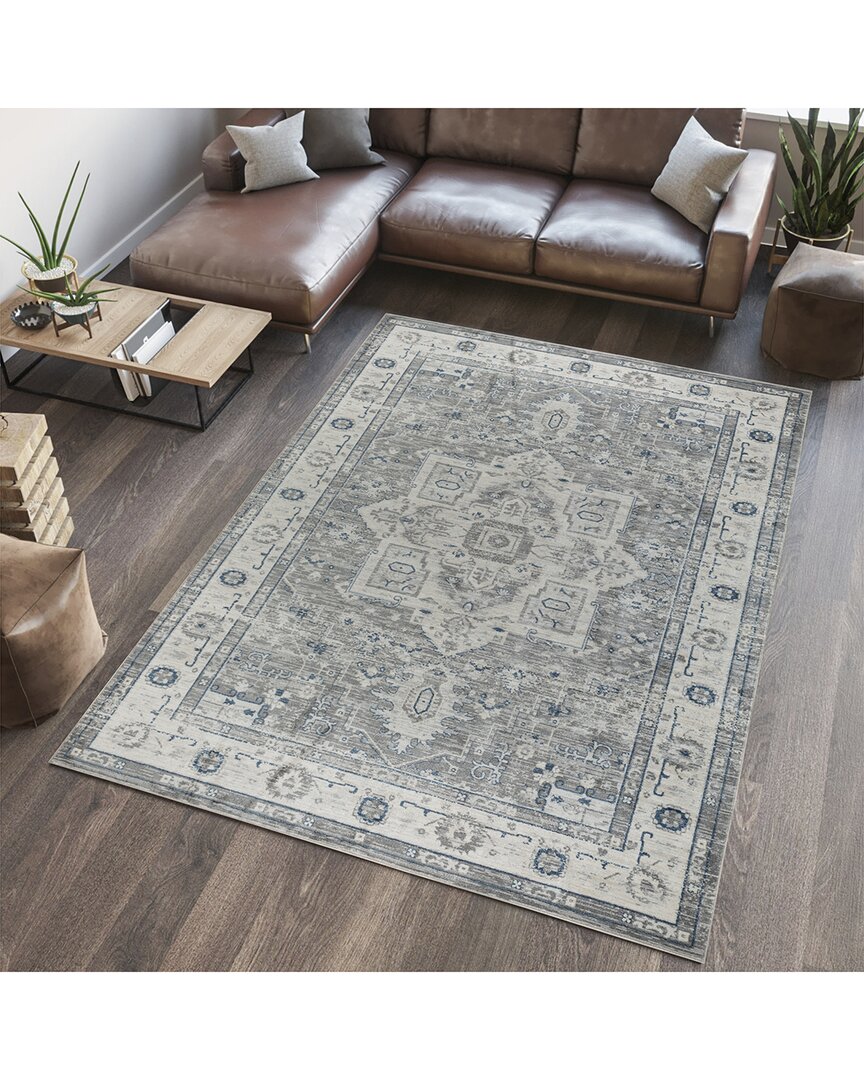 Pasargad Home Traditional Turkish Heritage Oriental Area Rug In Blue