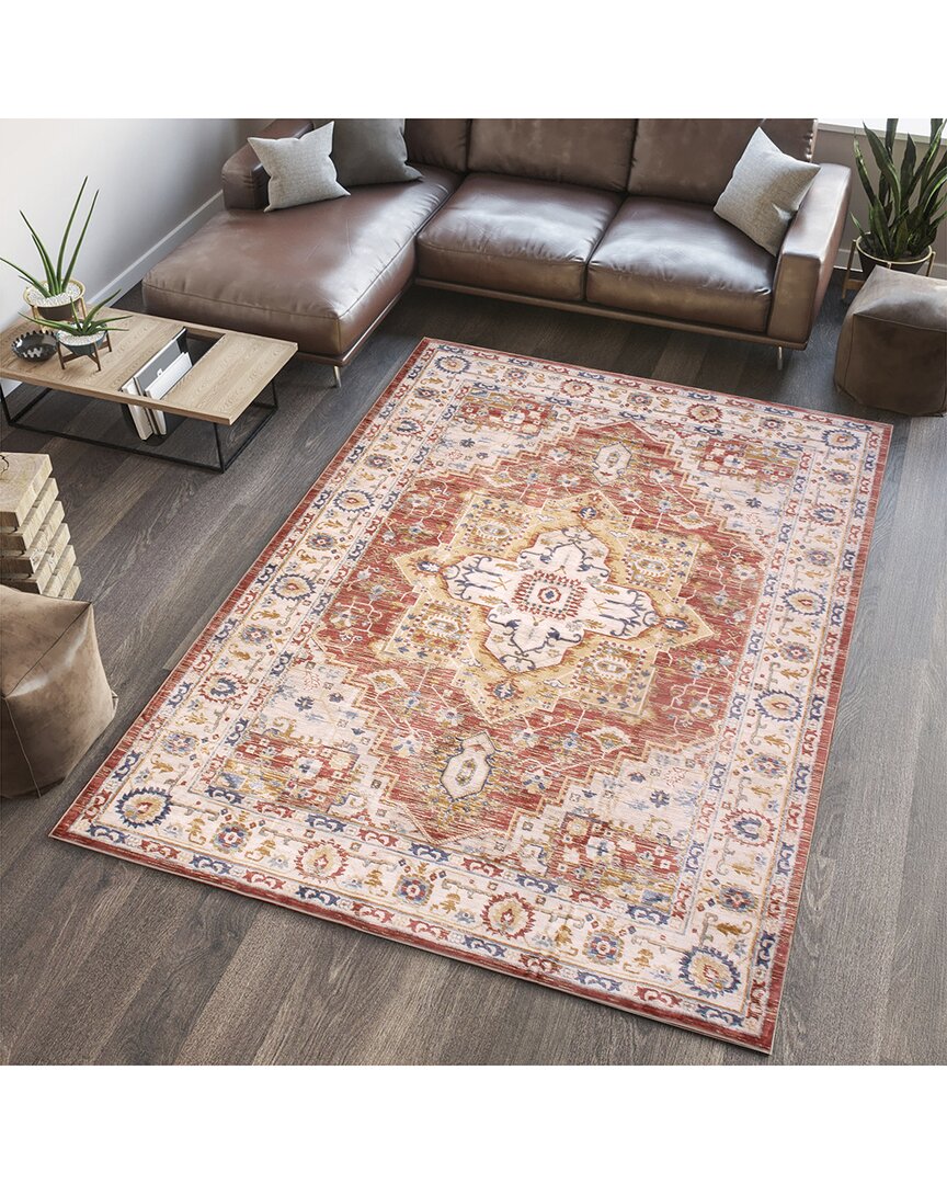 Pasargad Home Traditional Turkish Heritage Design Oriental Area Rug In Red