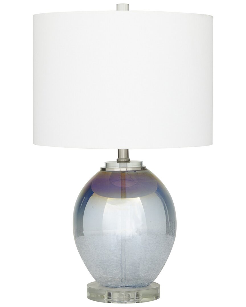 Peyton Lane Modern Glass Clear Table Lamp