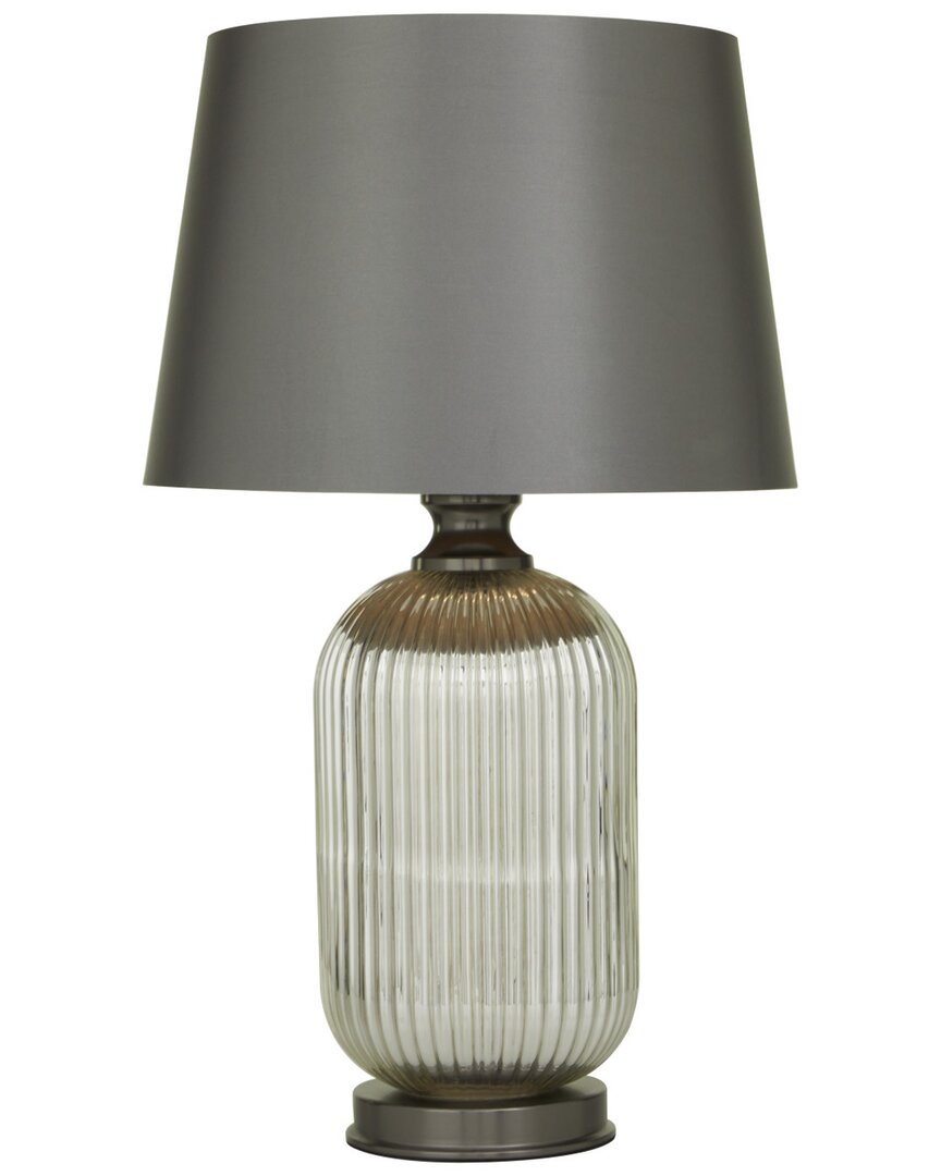 Peyton Lane Modern Glass Grey Table Lamp