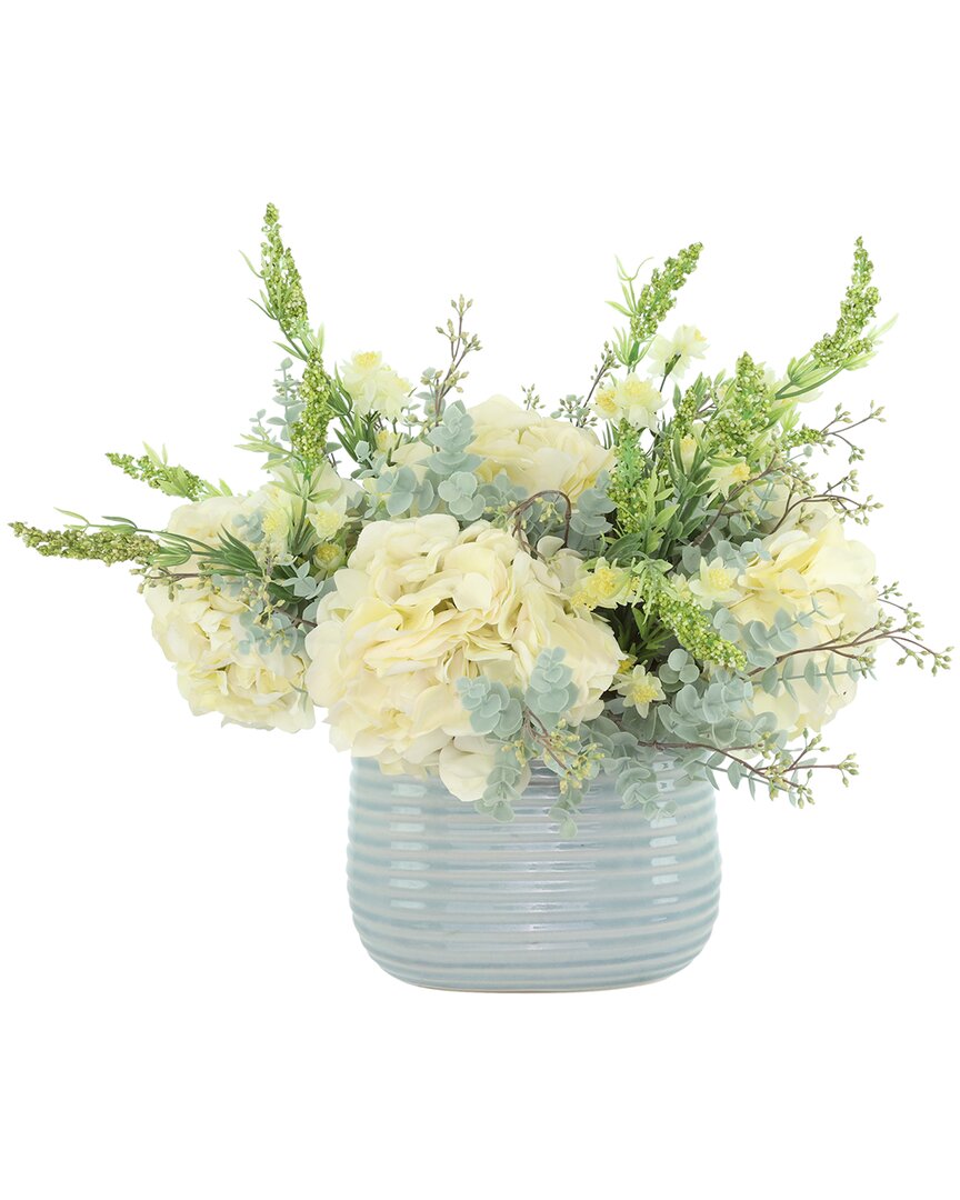 Creative Displays Spring Centerpiece With Hydrangeas In Multi