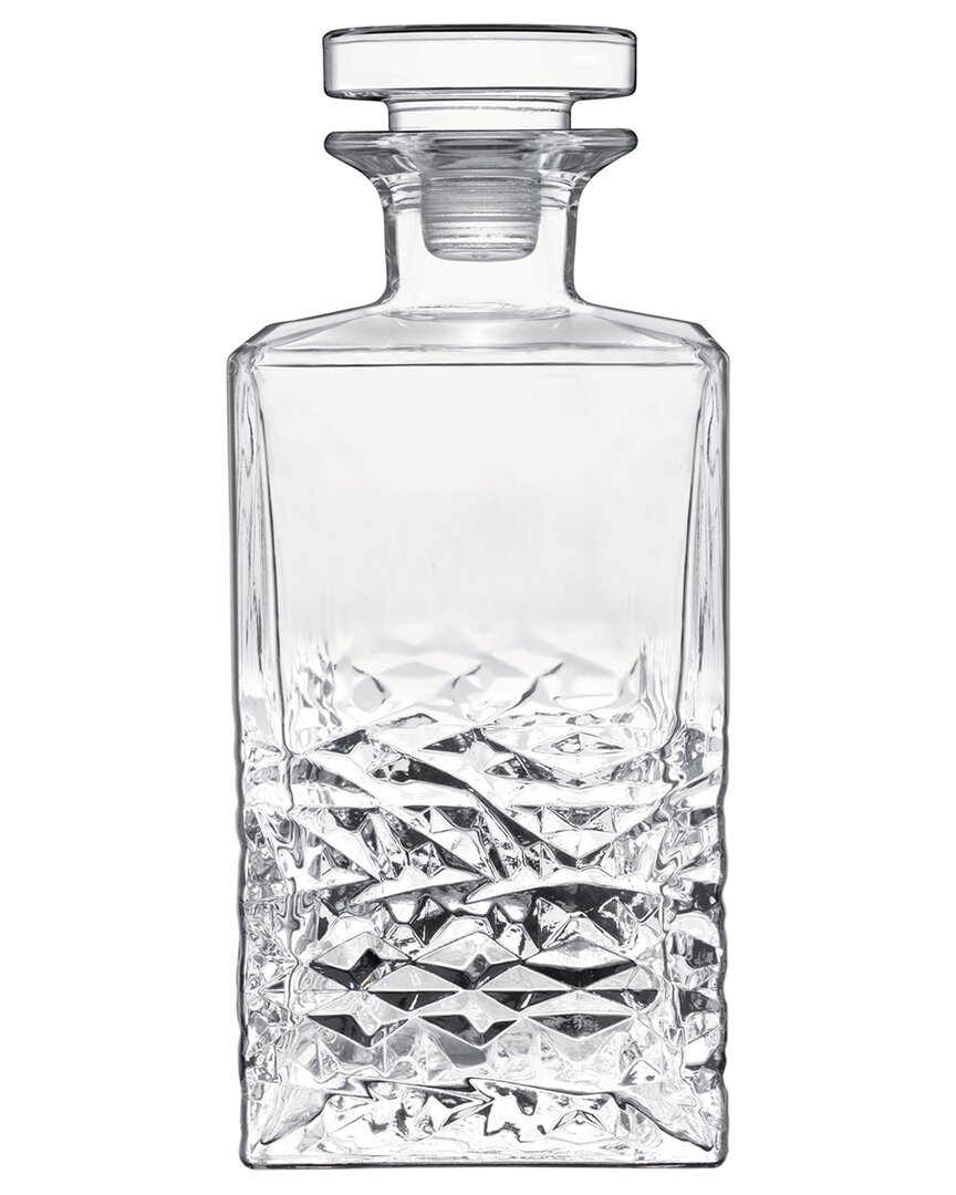 Luigi Bormioli Mixology 25.25oz Textures Spirits Decanter With Airtight Glass Stopper