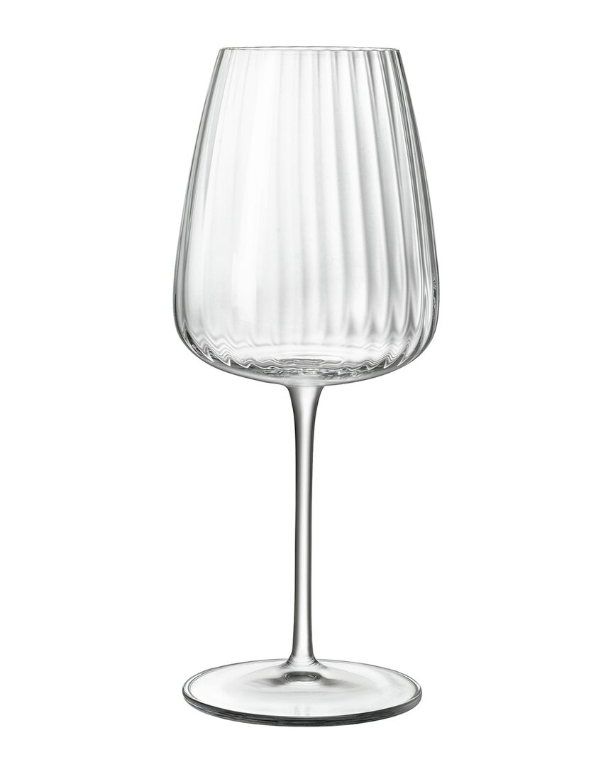 Shop Luigi Bormioli Optica 18.5oz Chardonnay White Wine Glasses (set Of 4)