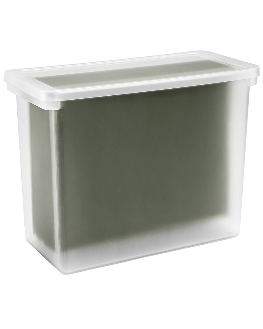 Sorbus Stationery File Box Binder & Notebook Bin With Lid