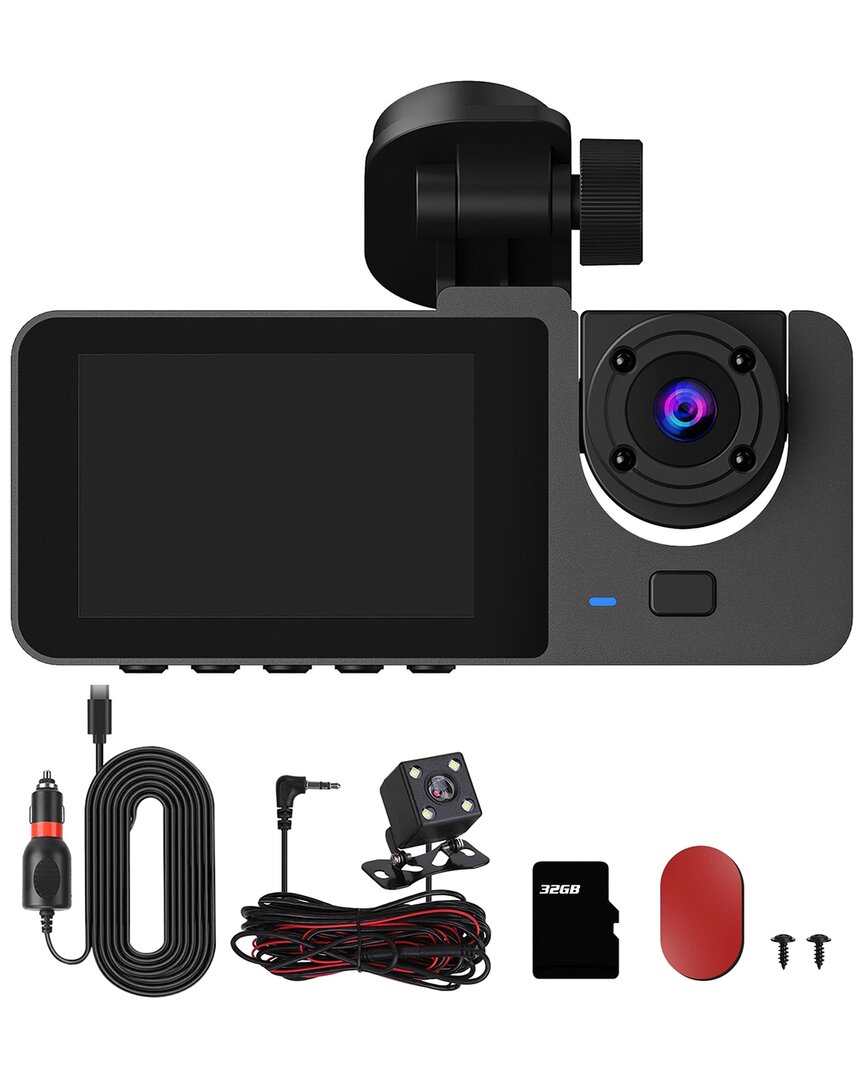 Fresh Fab Finds 3 Channel Dash Cam In Black
