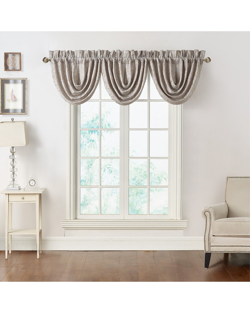 Waterford Maritana Waterfall Valance Set Of 3 In Neutral