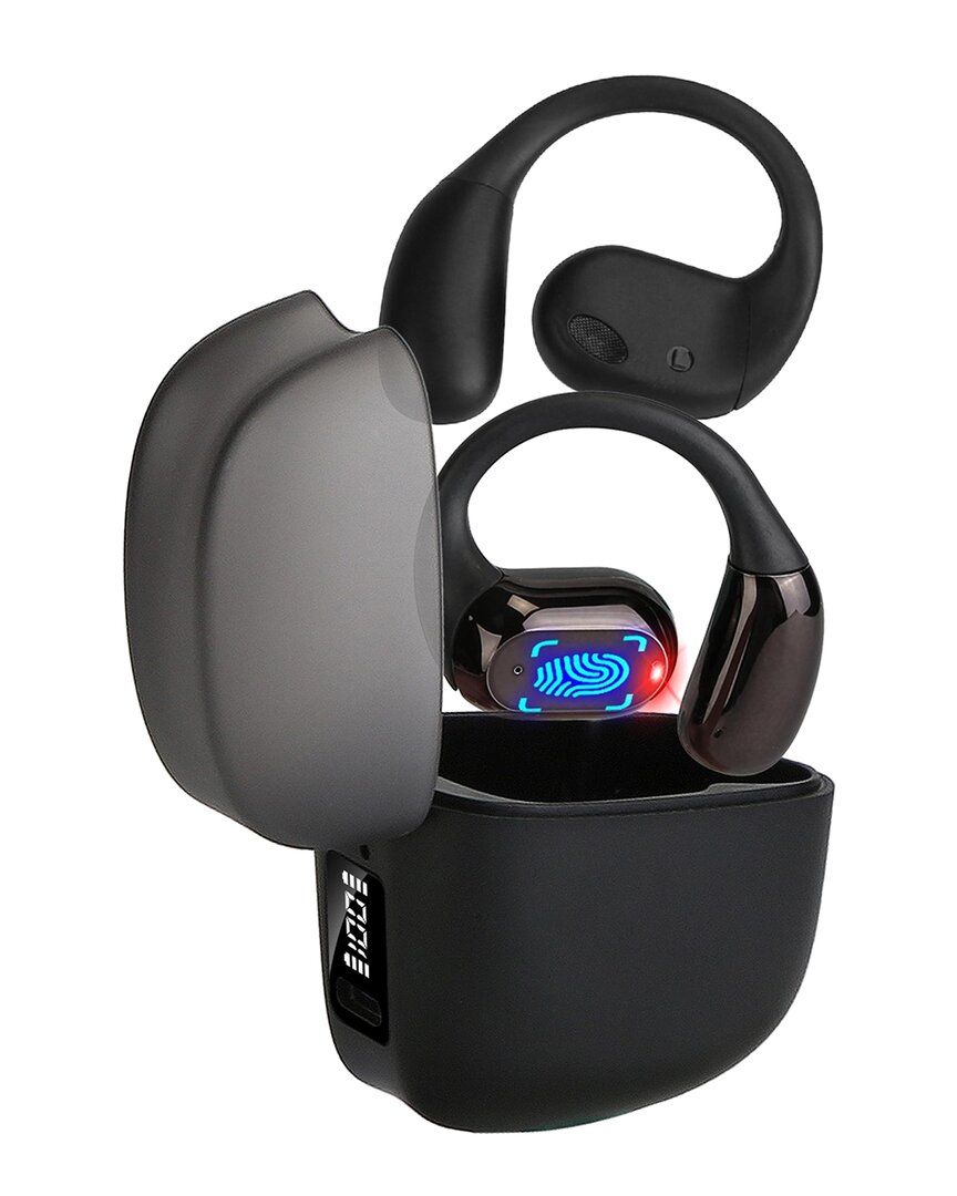 Fresh Fab Finds Wireless V5.4 Open Ear Earbuds In Black