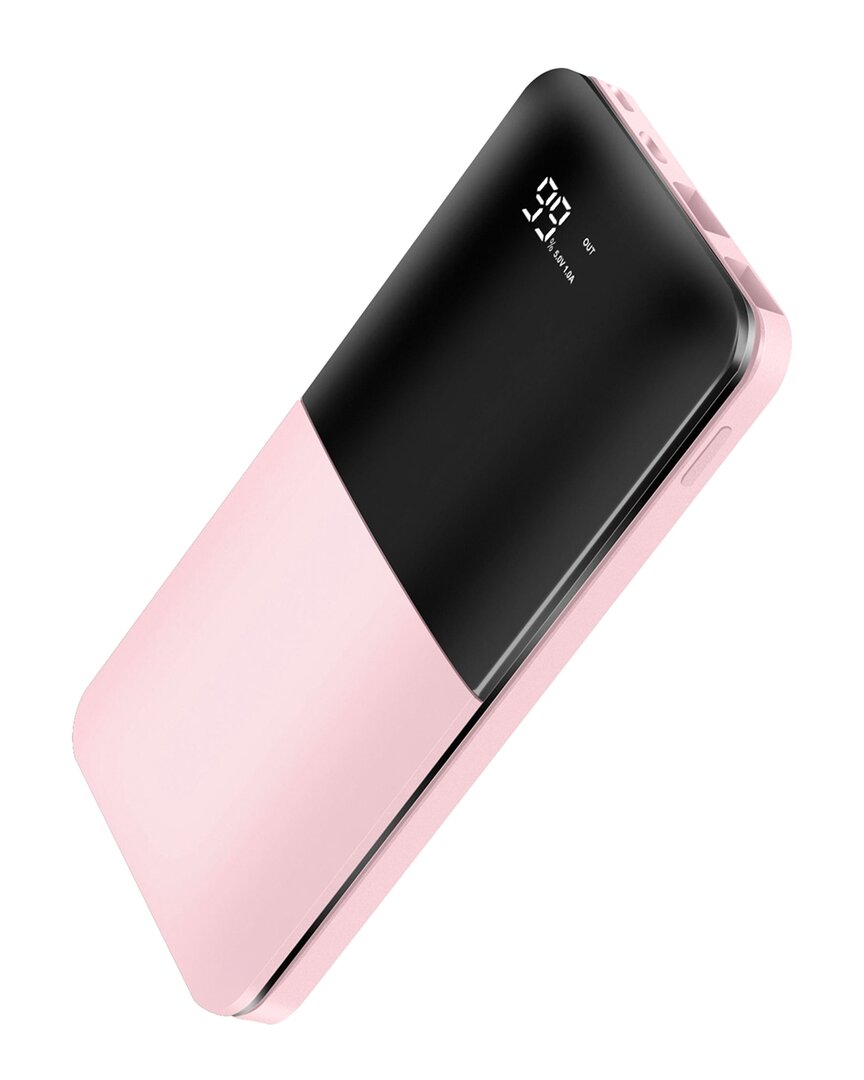 Fresh Fab Finds Powermaster Power Bank With Digital Display/dual Usb Ports In Pink