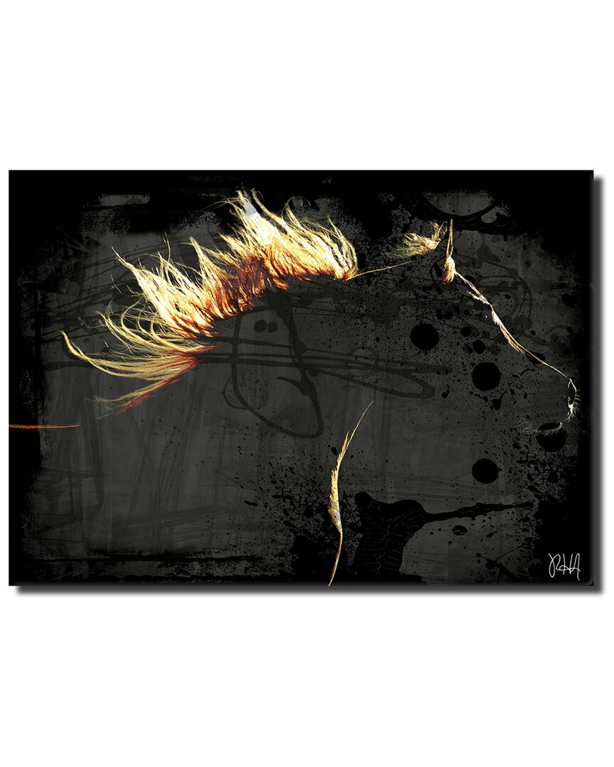 Ready2hangart Equestrian Saddle Ink Psxxi Canvas Wall Art By Tristan Scott