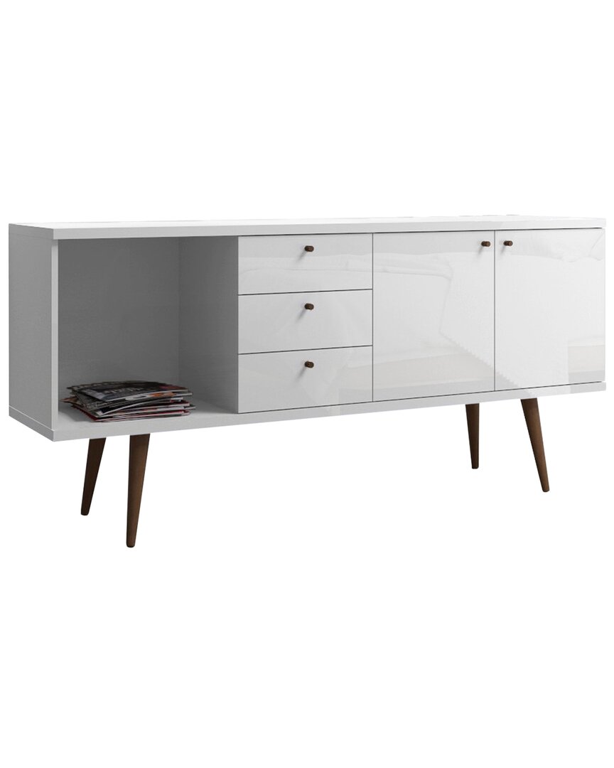 Manhattan Comfort Utopia Wide Dresser In White
