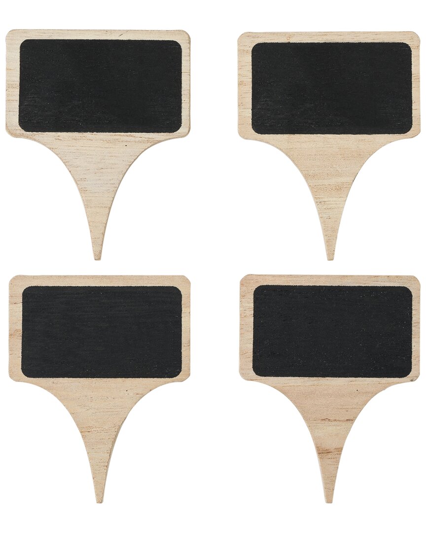 True Brands Set Of 4 Wooden Cheese Markers