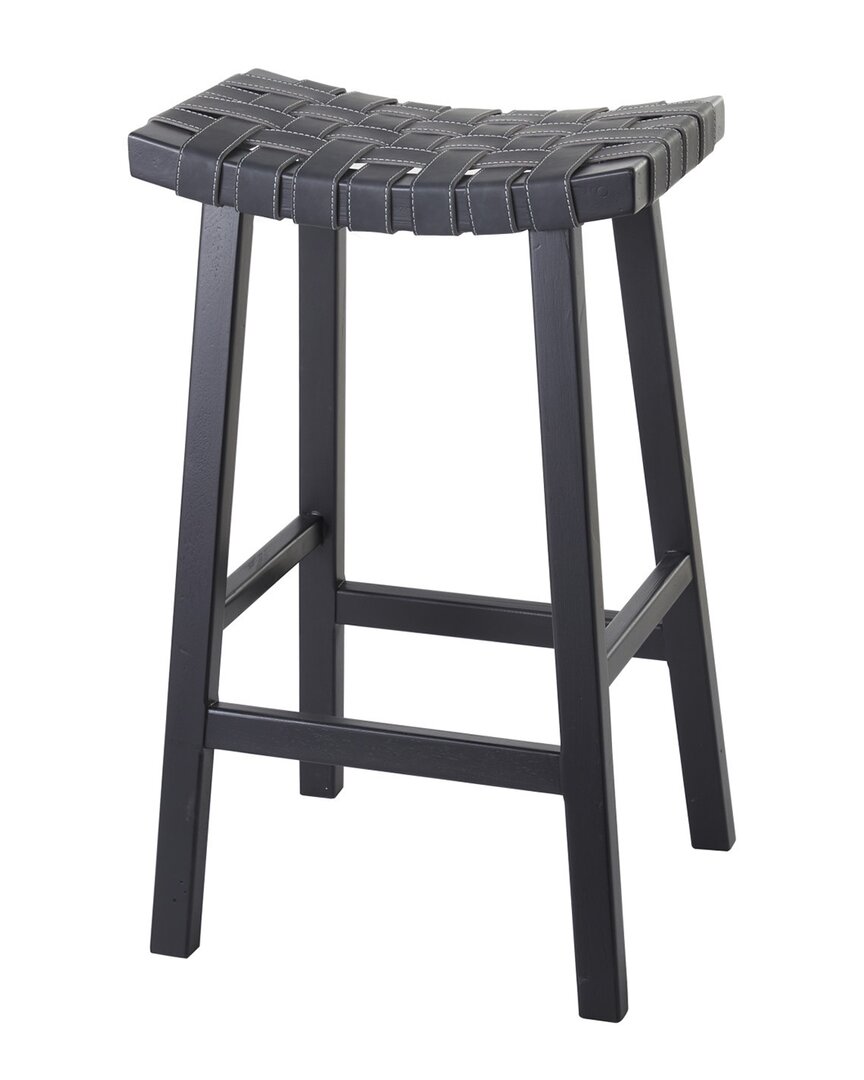 Peyton Lane Rustic Bar Stool In Black