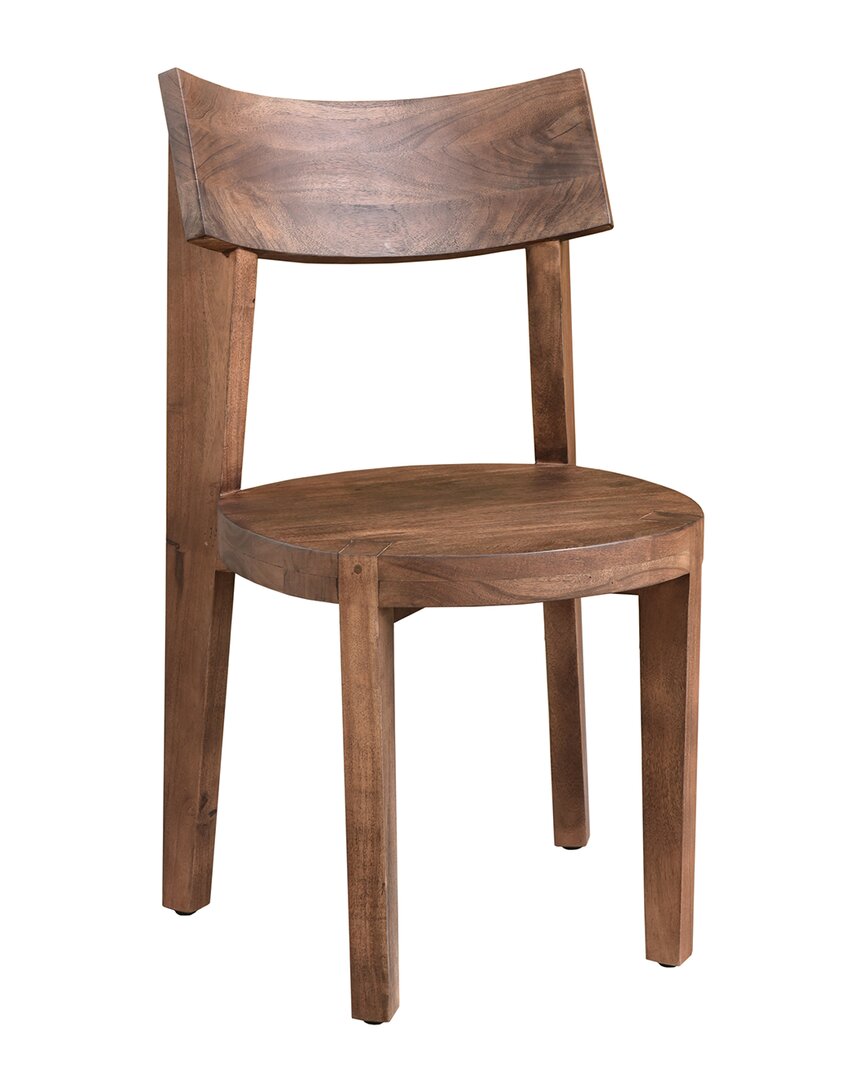 Coast To Coast Set Of 2 Dining Chairs In Brown