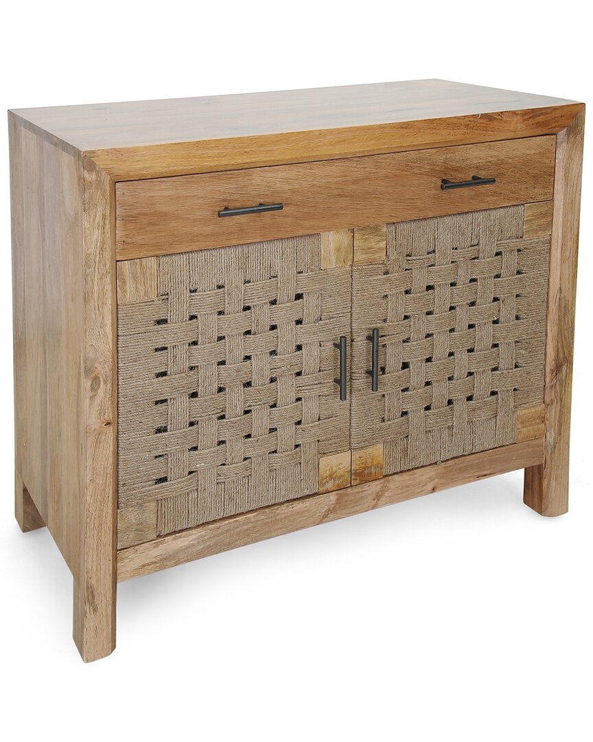 Coast To Coast Two-door One-drawer Cabinet In Brown