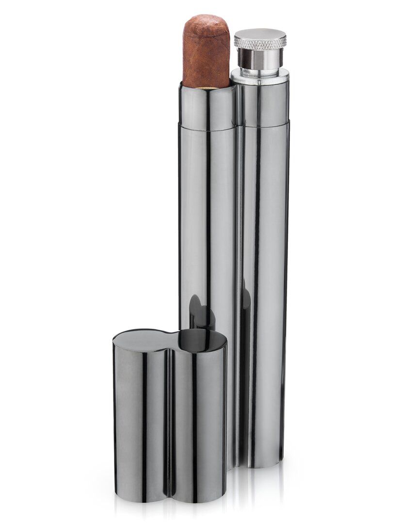 Viski Warren Cigar Holder And Flask