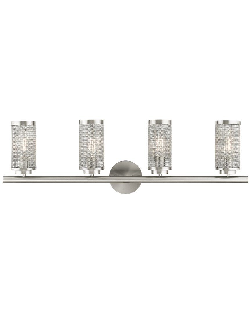 Livex Lighting 4-light Brushed Nickel Vanity Sconce