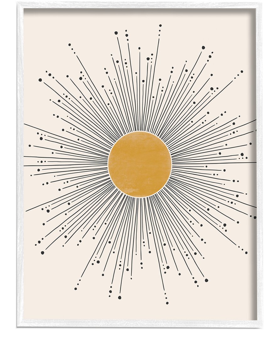 Stupell Art Deco Summer Sun Geometric Line Bursts By Jj Design House Llc Wall Art