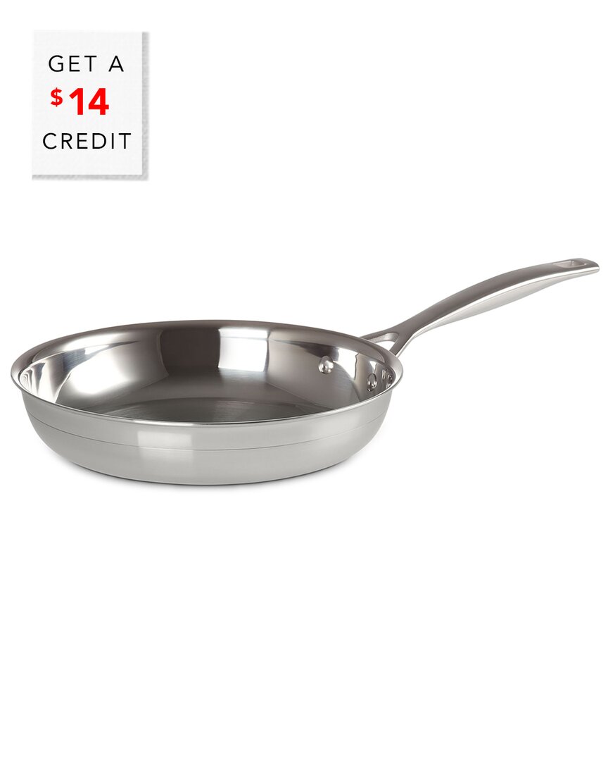 Le Creuset Classic 9.5in Stainless Steel Round Frying Pan With $14 Credit