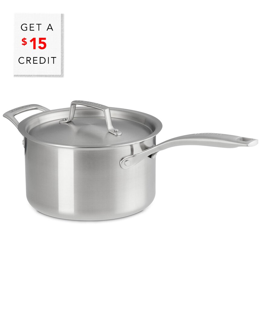 Le Creuset Essential Stainless Steel 4qt Saucepan With $15 Credit
