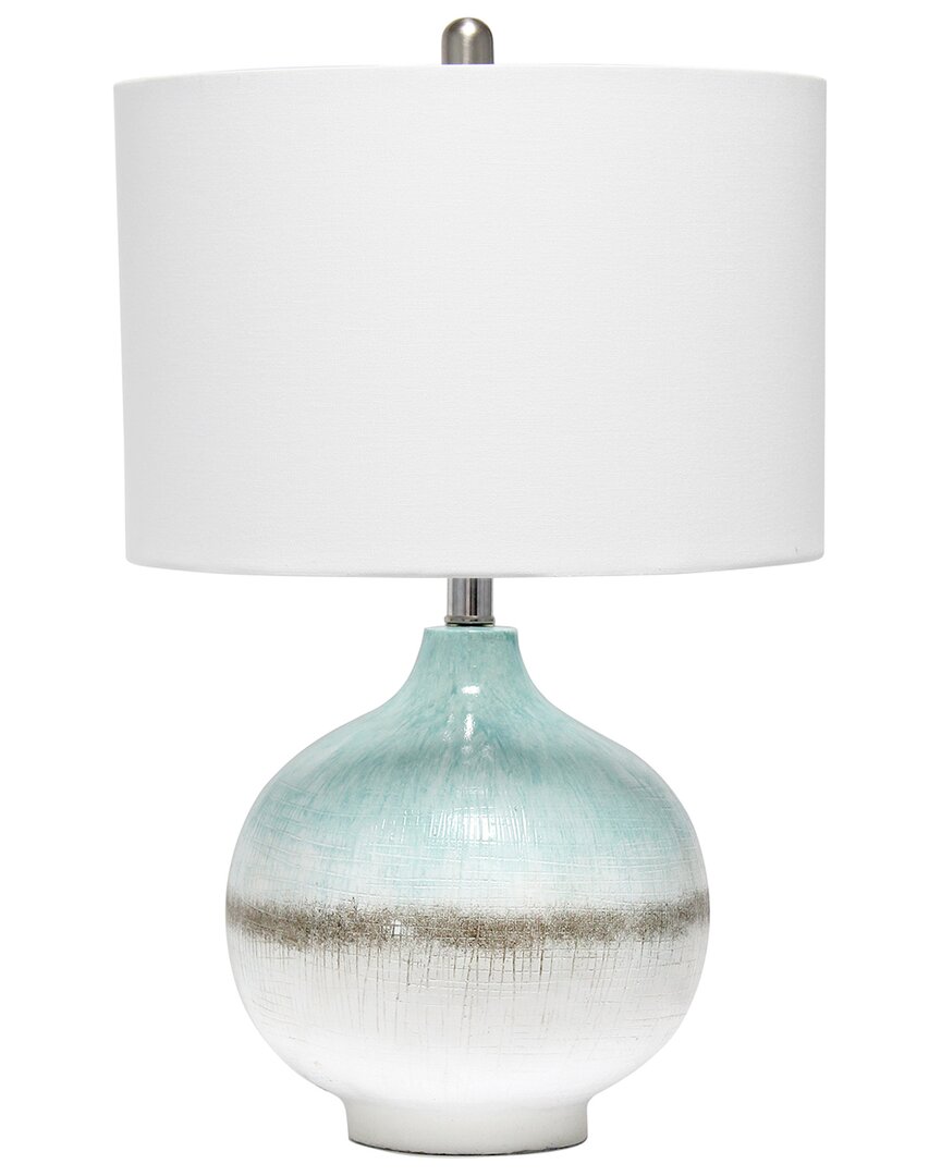 Shop Lalia Home Bayside Horizon Table Lamp With Fabric Shade In Multi