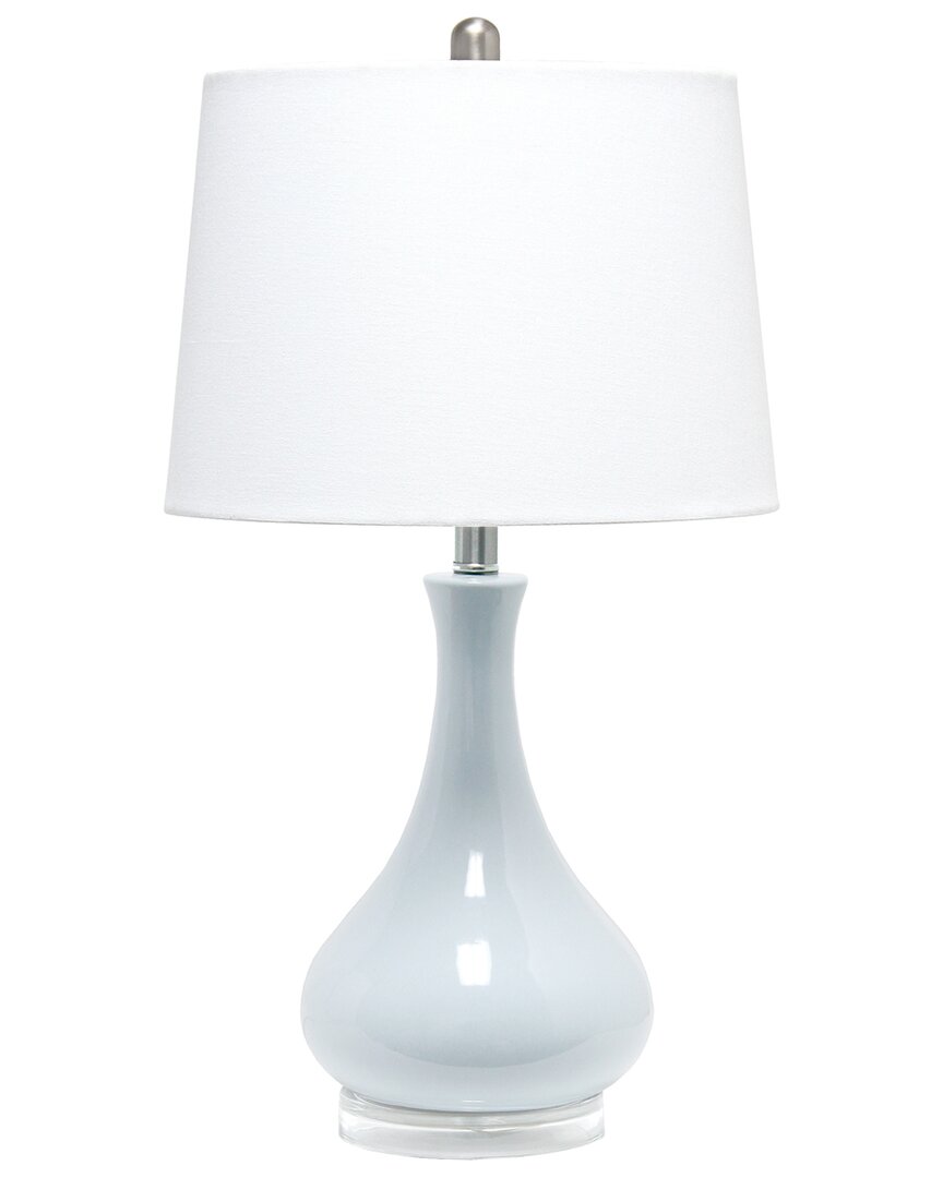 Lalia Home Laila Home Droplet Table Lamp With Fabric Shade In Blue