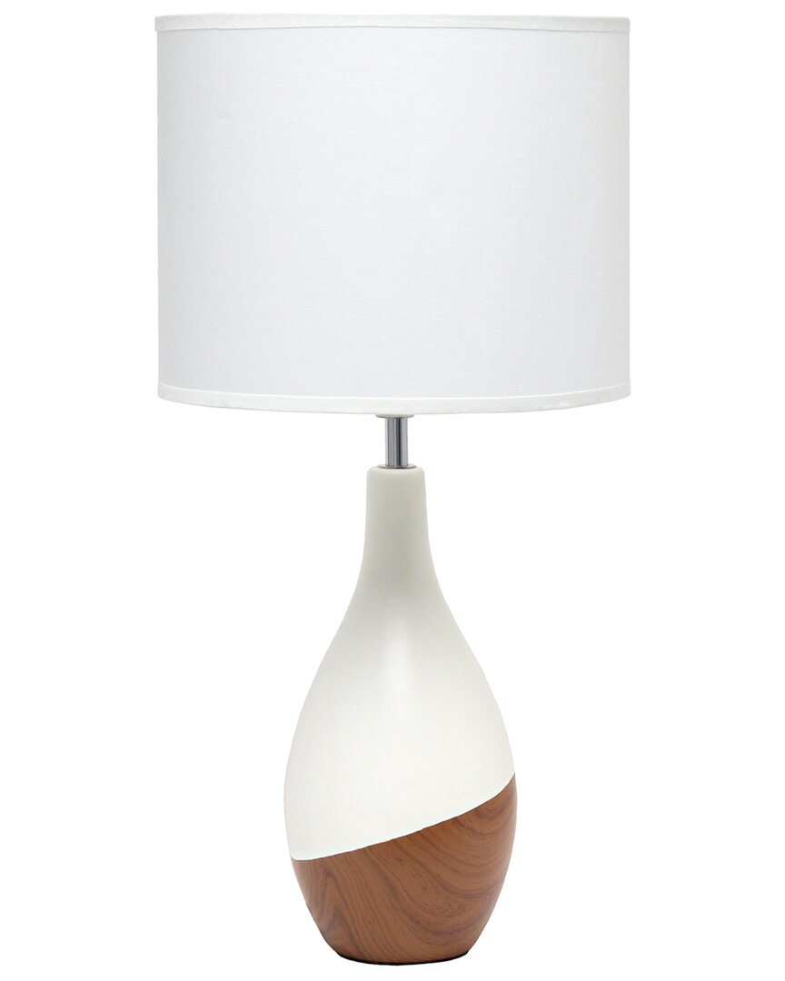 Shop Lalia Home Strikers Basic Table Lamp In Off-white