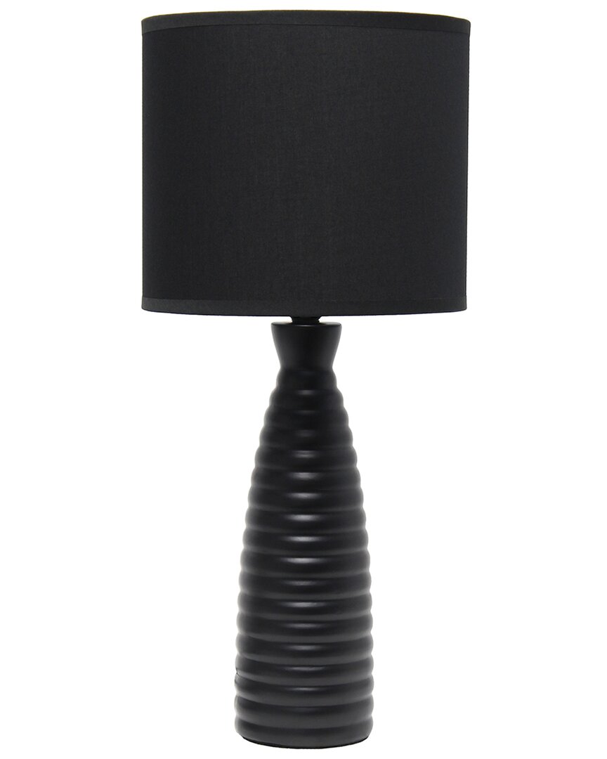 Shop Lalia Home Alsace Bottle Table Lamp In Black