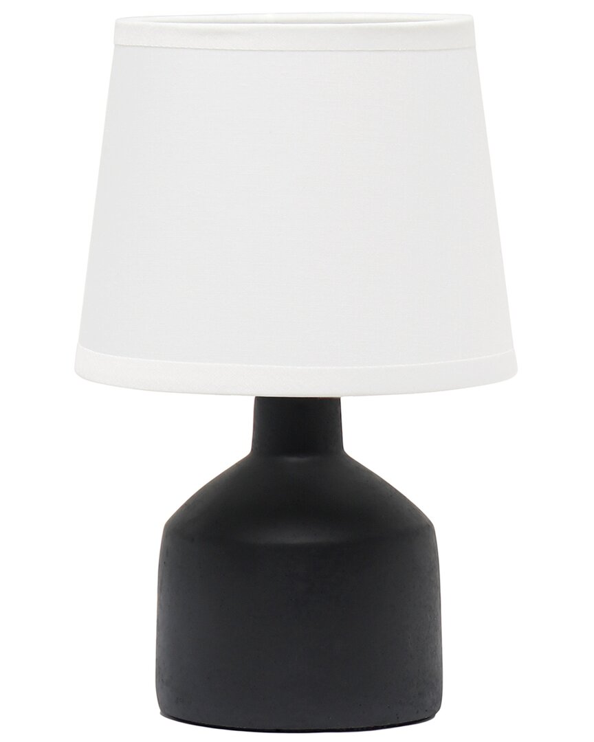 Lalia Home Laila Home Mini Bocksbeutal Ceramic Table Lamp In Black