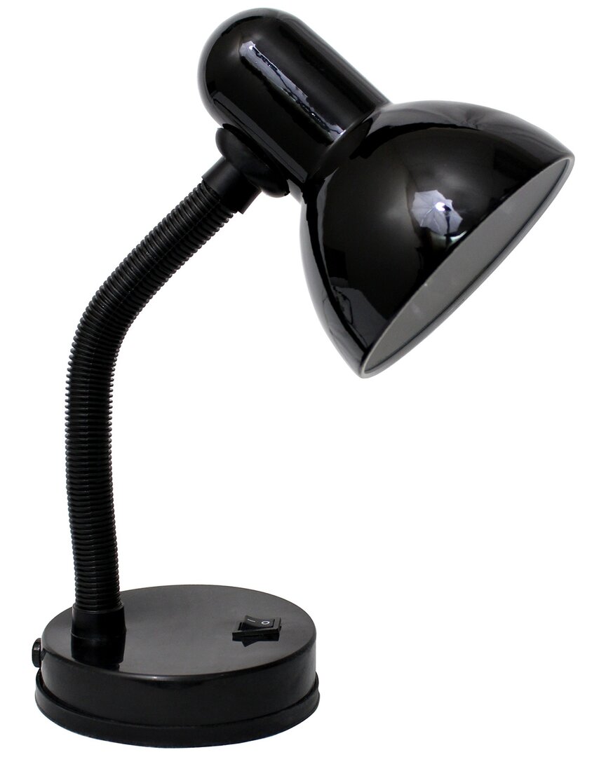 Lalia Home Laila Home Basic Metal Desk Lamp With Flexible Hose Neck In Black