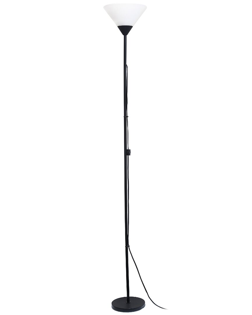 Lalia Home Laila Home 1-light Stick Torchiere Floor Lamp In Black