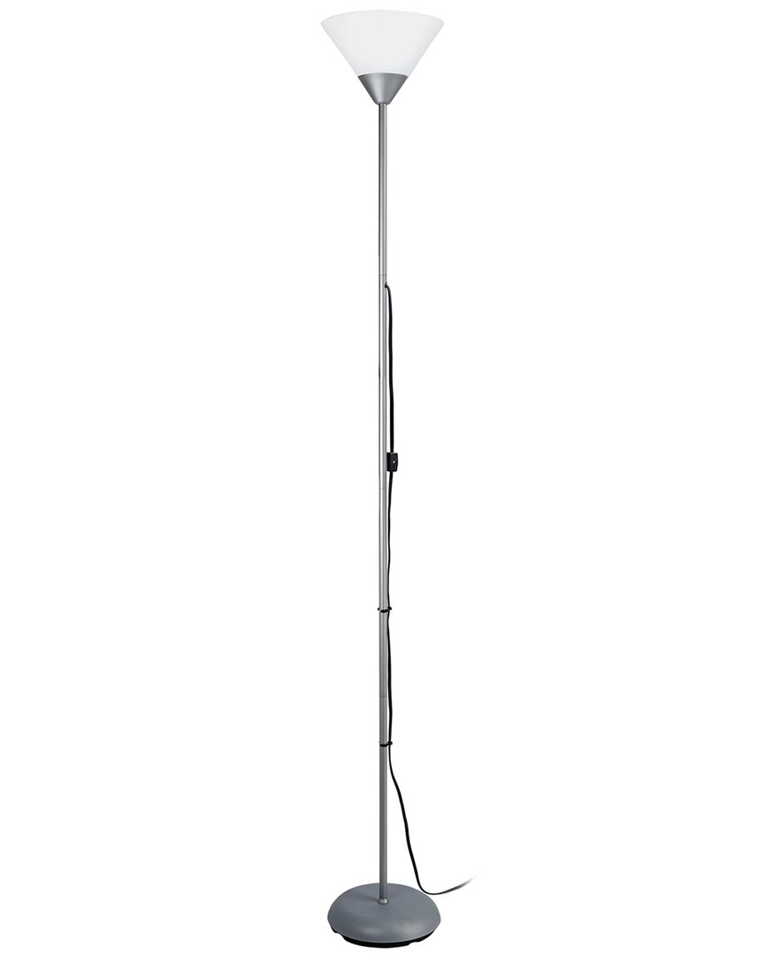 Lalia Home Laila Home 1-light Stick Torchiere Floor Lamp In Silver