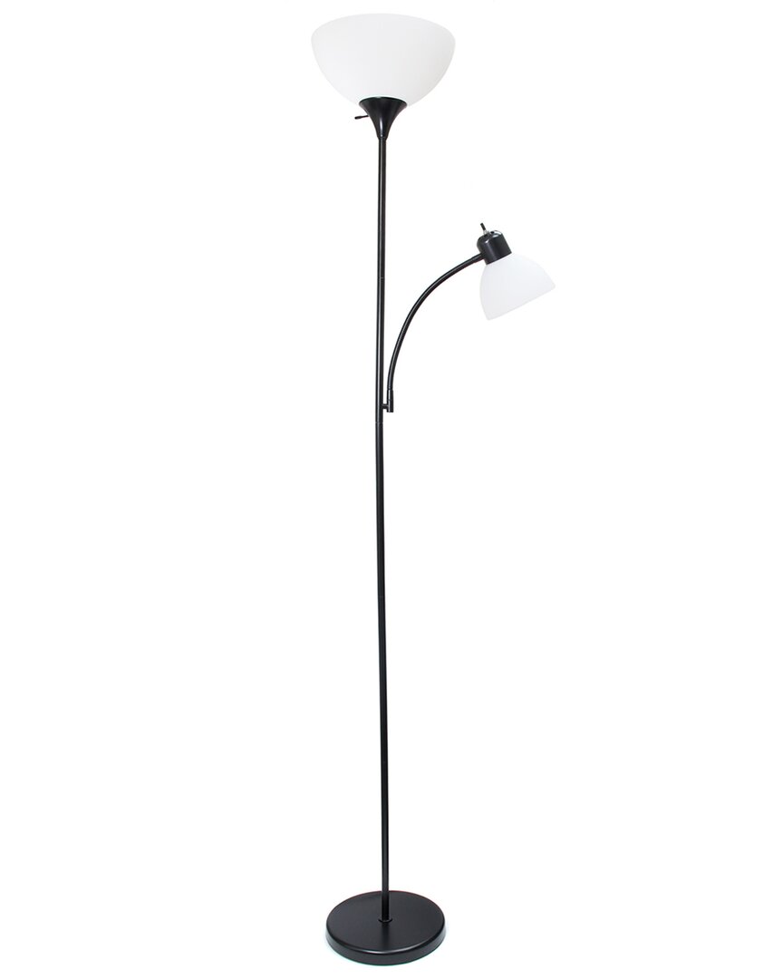 Lalia Home Laila Home Floor Lamp With Reading-light In Black