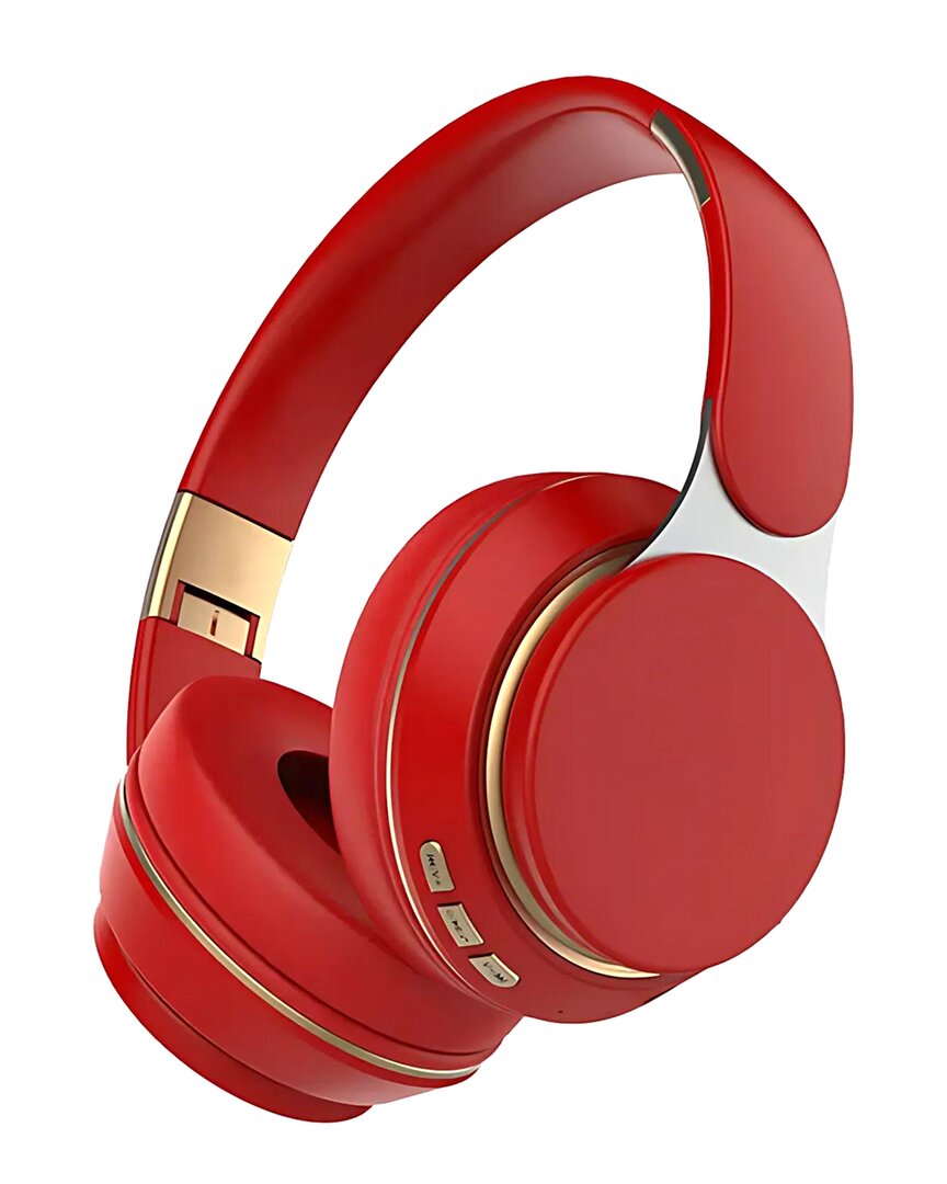 Kenro Wireless Over-ear Headphones In Red
