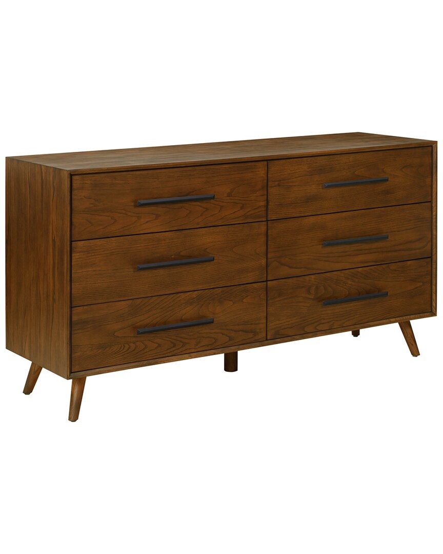 Tov Furniture Emery Pecan 6 Drawer Dresser