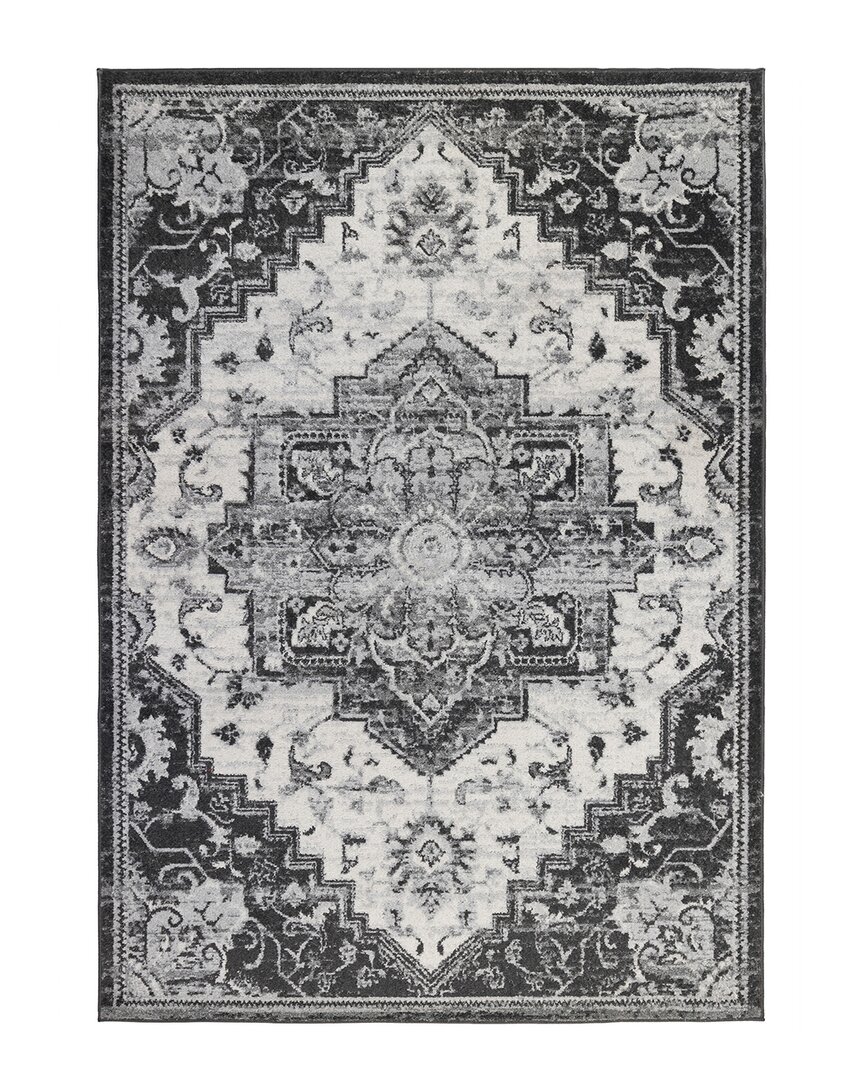 Ar Rugs Alexandria Yana Medallion Runner Rug In Ivory