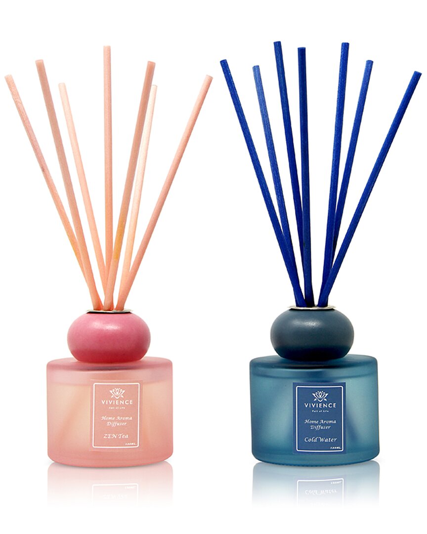 Vivience Set Of 2 Diffusers In Blue