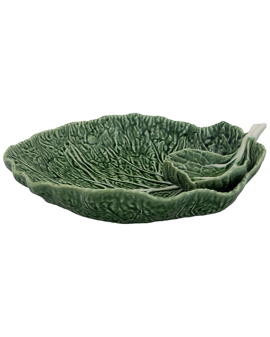 Bordallo Pinhiero Cabbage Green Chip And Dip