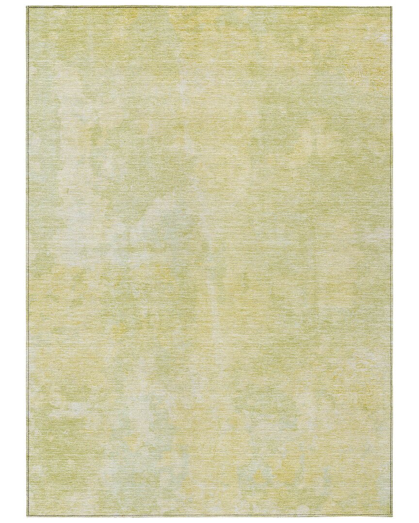 Addison Rugs Chantille Polyester Indoor/outdoor Washable Rug In Gold