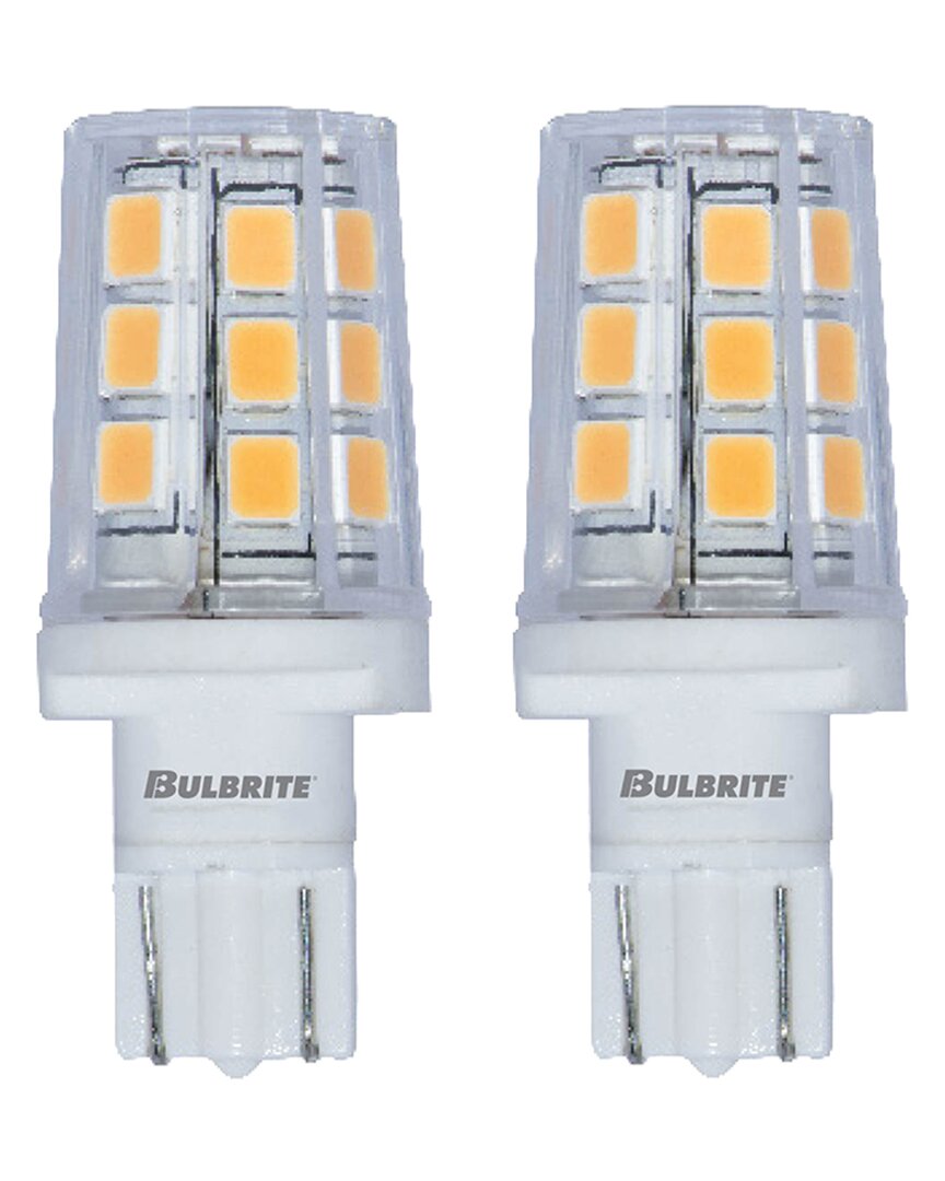 Bulbrite Pack Of 2-led Mini T3 Wedge Base Light Bulb 20 Watt
