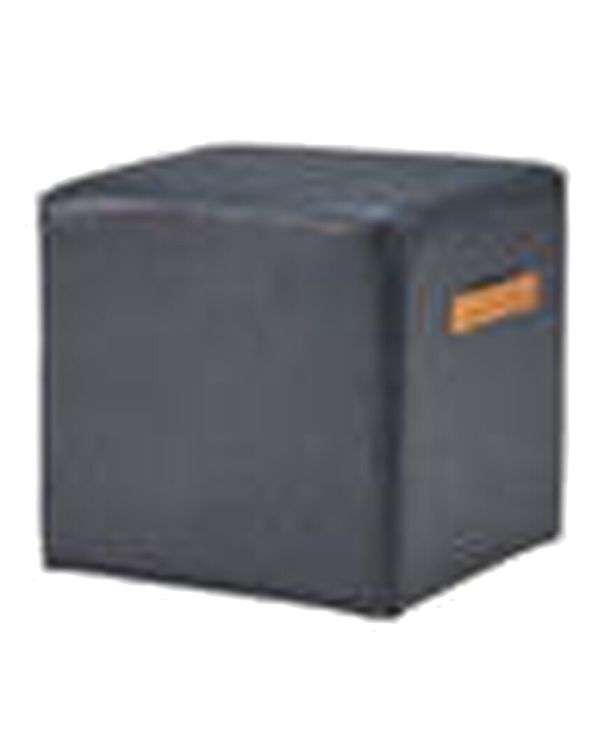 Olivia + Quinn Happy Hour Swivel Ottoman In Blue