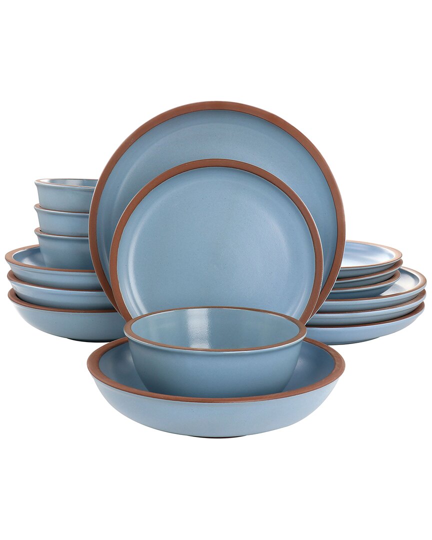 Soho Lounge Lagos 16pc Double Bowl Dinnerware Set
