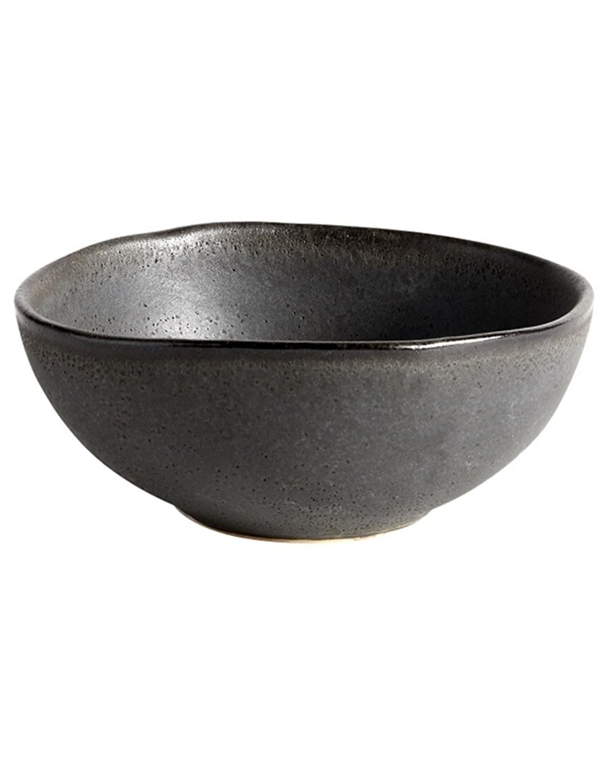 Bidkhome Haneline Ceramic Oval Decorative Bowl In Coffee