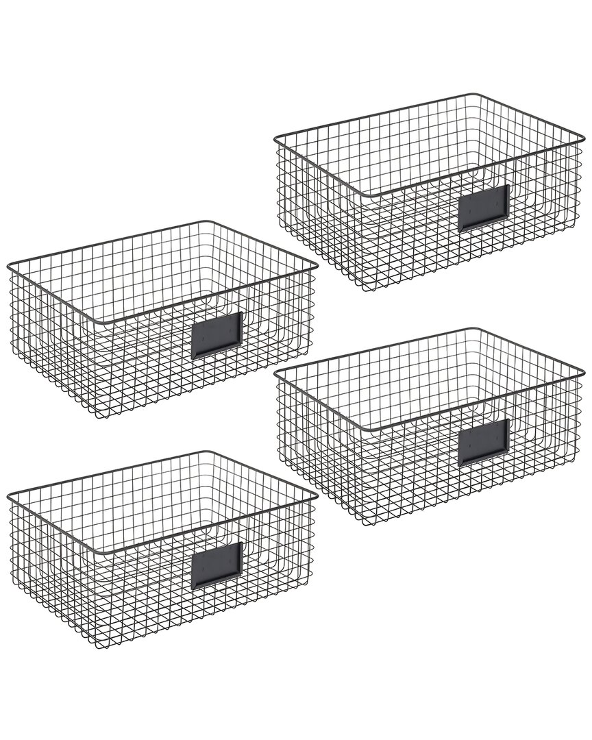 M DESIGN M DESIGN SET OF 8 WIRE BASKETS WITH TAG HOLDER