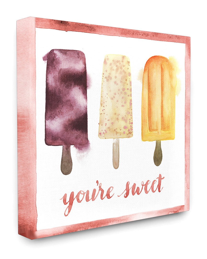 Stupell Home Decor You're Sweet Watercolor Popsicles